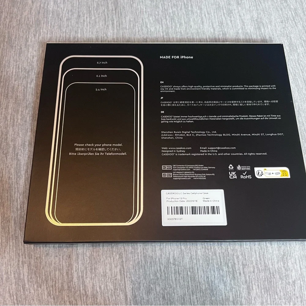 Casekoo LC ZJ Series Cellphone Case iPhone 13 Pro Black‎